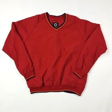 Preppy Outdoor Boys Size M Red Pullover Windbreaker Golf Rain Jacket