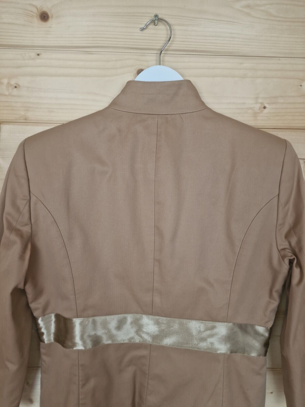 Blumarine Womens Y2K Suit Jacket & Skirt Beige St… - image 11