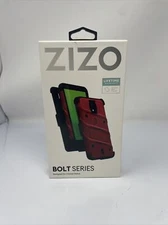 Brand New ZIZO Bolt for Cricket Vision Plus Case with Screen Protector Red