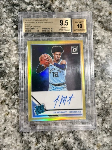 2019-20 Panini Donruss Optic - Rated Rookie GOLD /10 Auto #168 BGS 9.5 Pop 1
