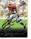 Miami Hurricanes Santana Moss autographed Press pass card