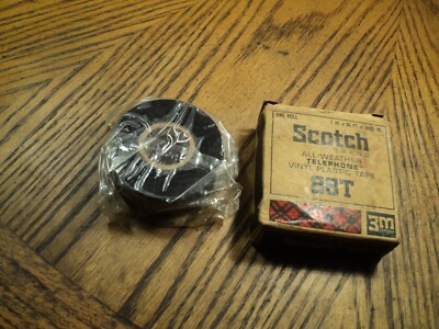 Vintage 3M Scotch All Weather Telephone Vinyl Plastic Tape No. 88T Tool  NOS