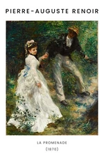 12423.Decoration Poster.Home wall art design.Renoir painting.La Promenade.French
