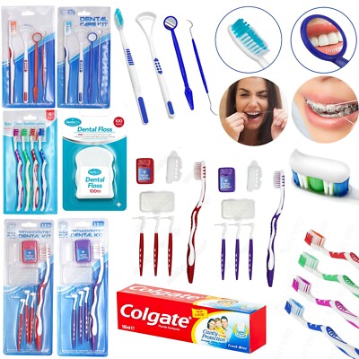 Interdental Sticks Zahnpflegeset Zahnseide Zahnstocher Mundpflege Saubere Bürste