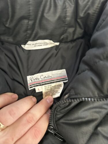 PIERRE CARDIN Puffer Jacket Size Women’s Large Vintage 90’s Black - Picture 3 of 10