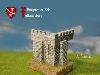 Burgmauer-Eck Falknersberg, Bausatz Spur N / Z Modelleisenbahn menbrf008