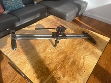 Manfrotto Fluid Head 701 HDV with Glide Track 1 meter/40 inches EUC