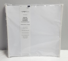 Paper Studio 12x12 Strap Hinge Scrapbook Album Slip On 20 Refill Sleeves New