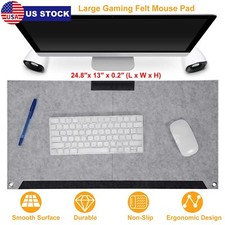 Computer Desk Table Mat Extended Gaming Keyboard Mouse PadFelt Laptop Cushion
