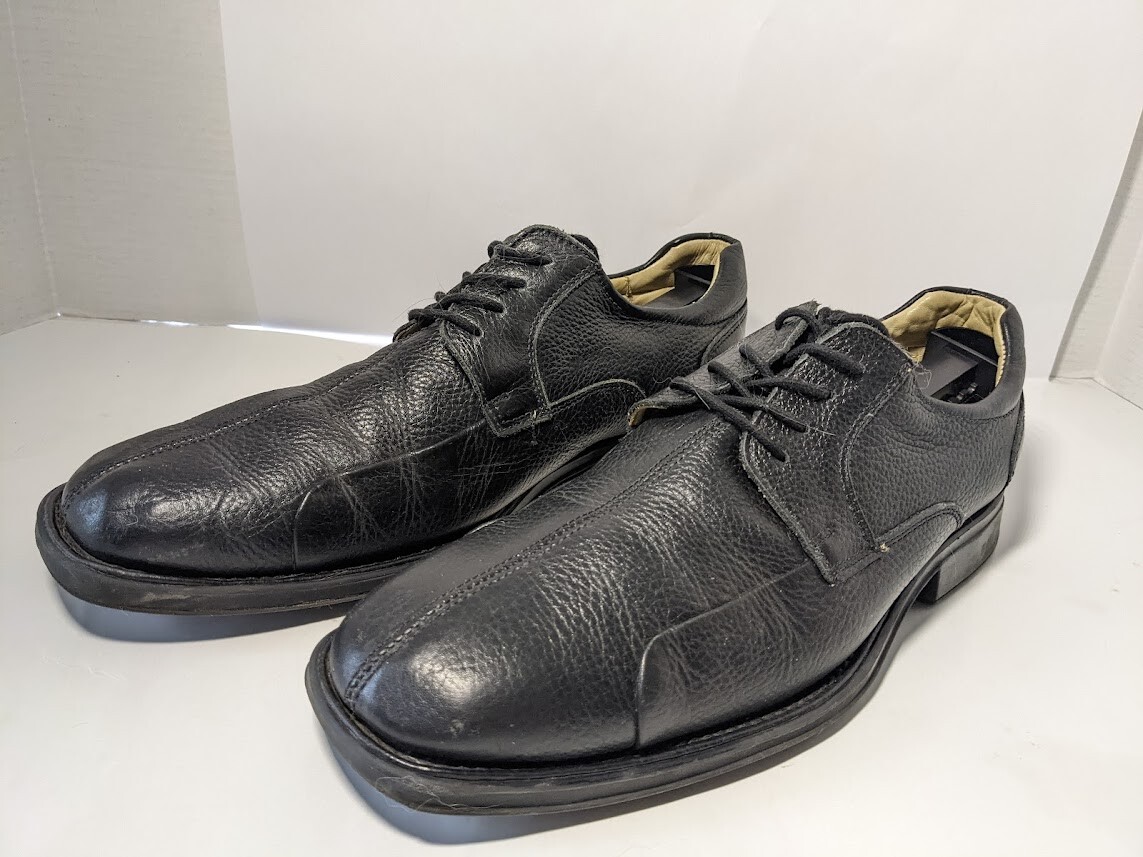Men’s Studio Belvedere Bay Bridge Black Leather Dress Shoes 11 EEE XW Extra Wide Belvedere studio bay bridge - Gem main image 3