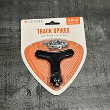 SofSole Track Spikes 1/8" Pyramid steel  14 Spikes  Wrench Included NEW