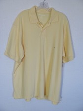 Eddie Bauer Short Sleeve Cotton Polo Shirt-Maize Yellow-Size XL-NWT Vintage