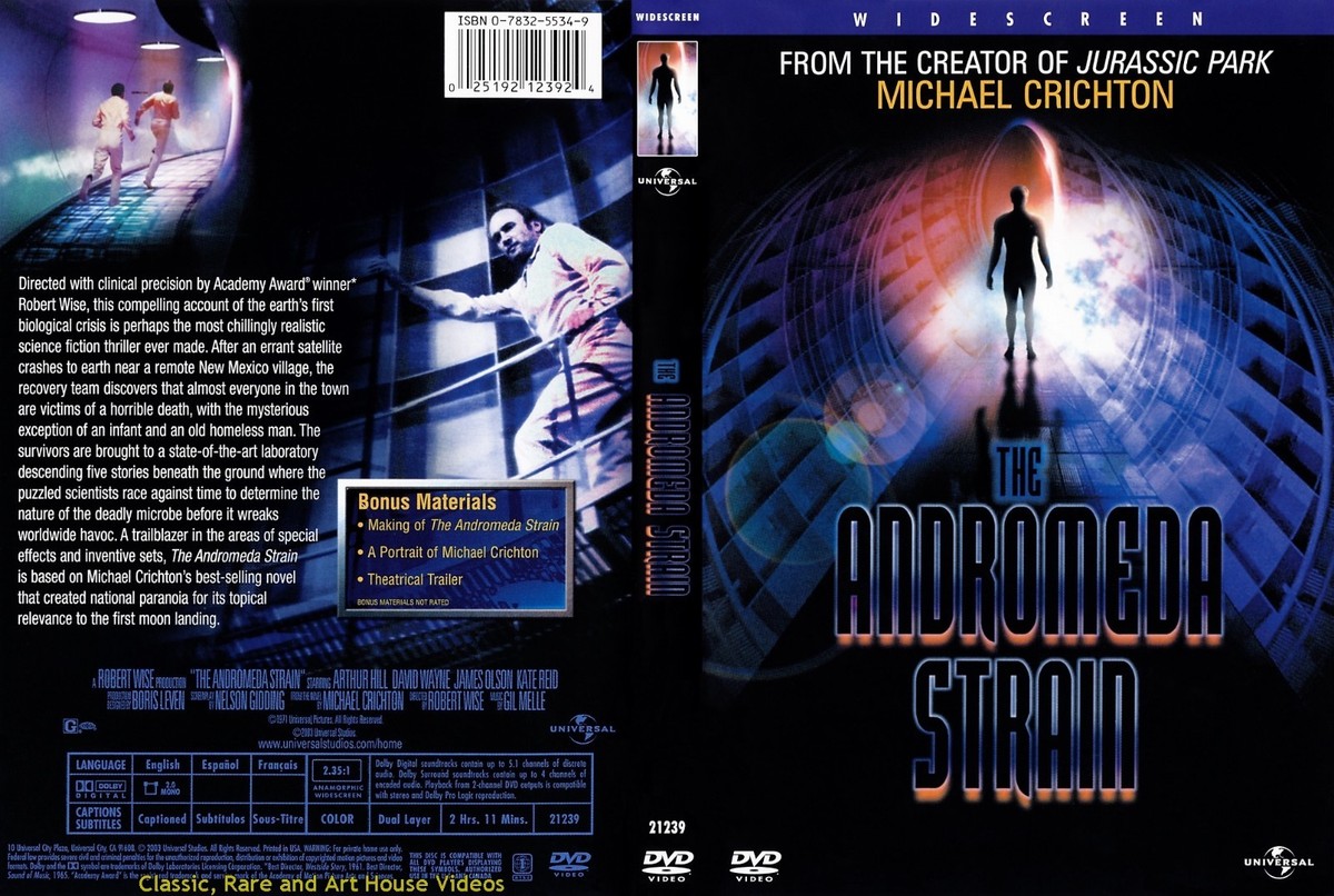 The Andromeda Strain ~ DVD ~ Arthur Hill, Kate Reid (1971