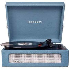 Crosley Voyager Portable Bluetooth Turntable - Washed Blue