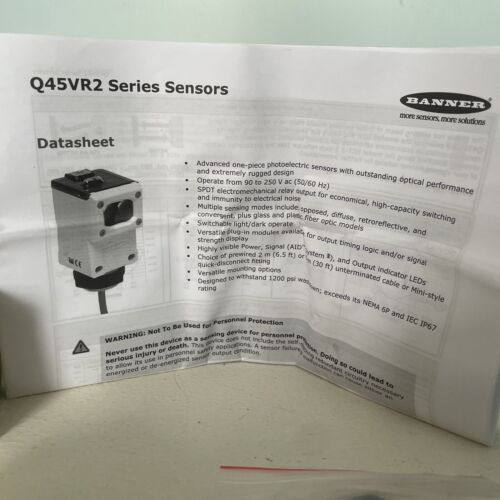 Banner Engineering Corp Q45VR2LPQ Photoelectric Sensor - Picture 7 of 8