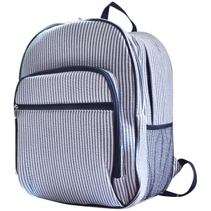 large seersucker backpack