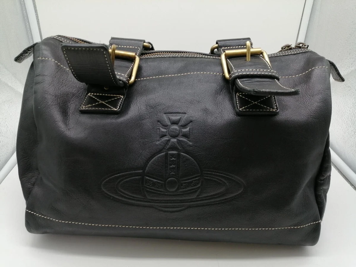 VIVIENNE WESTWOOD Accord Tote Bag Black Orb Used From Japan