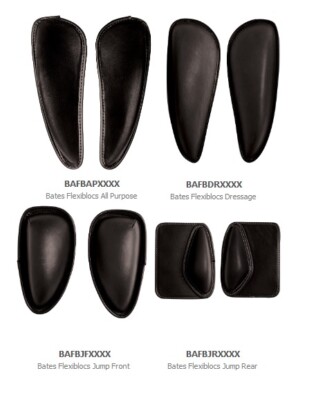 Bates Saddles Flexiblocks Knee Blocks Support Dressage/Jump/GP/Pony ...