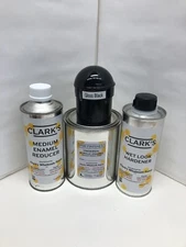 Gloss Black Quart Kit Single Stage ACRYLIC ENAMEL Car Auto Paint Kit