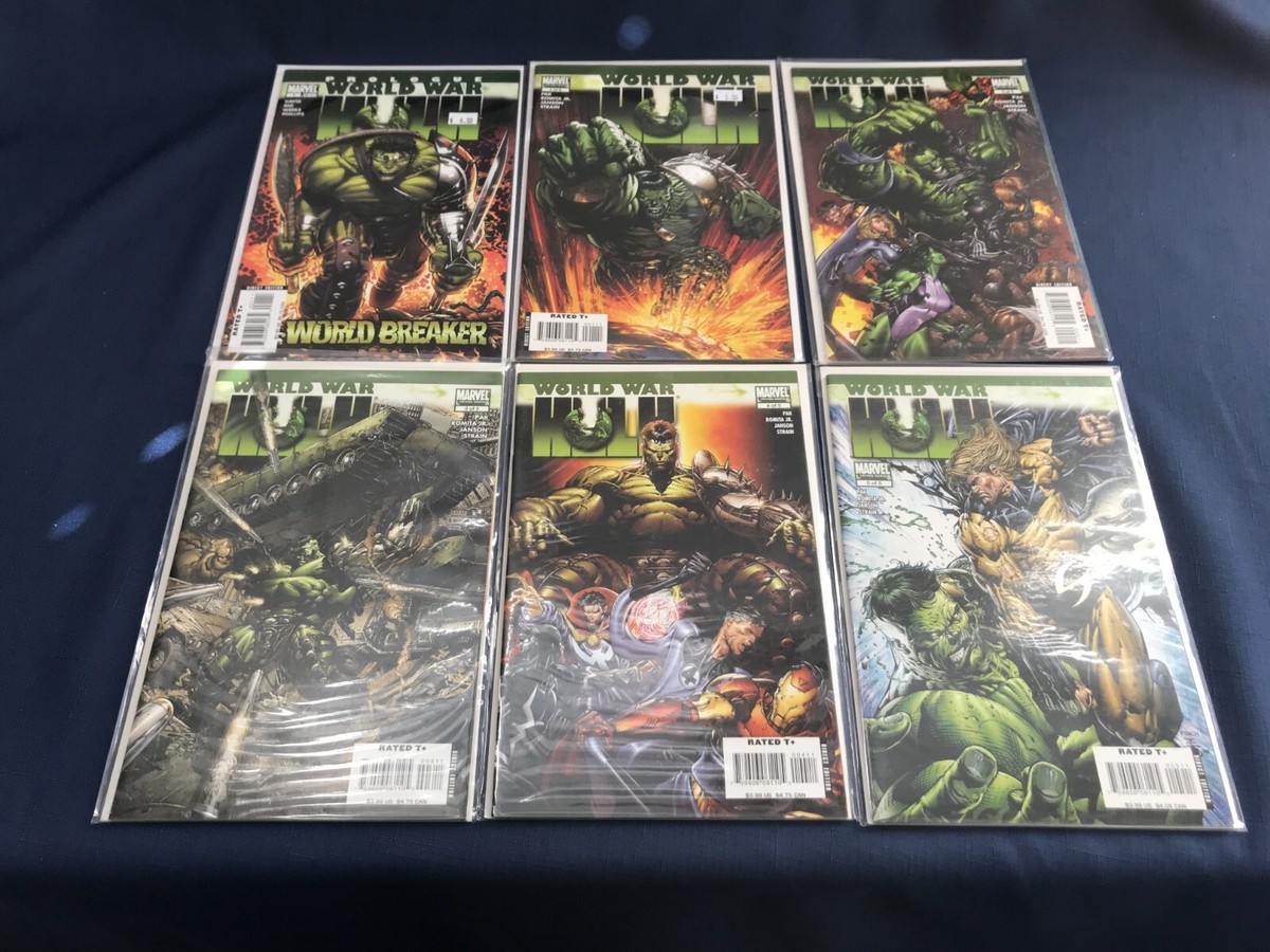 WORLD WAR HULK (2007) #1 2 3 4 5 + PROLOGUE & TIE INS - VF/NM 23