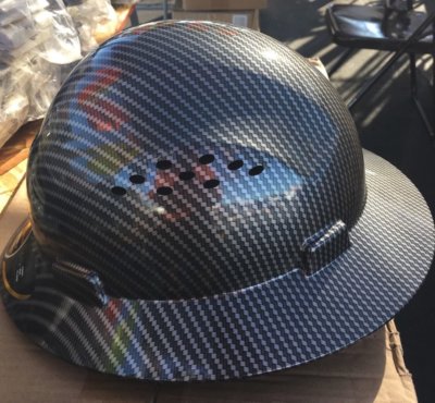 HDPE Hydro Dipped Full Wing Hard Hat Con Suspensión Fas-trac De 4 Punt - Foto 7