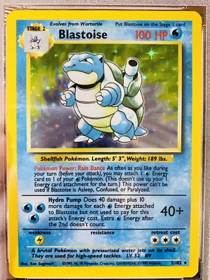 PSA 6 BLASTOISE 1999 Pokemon Base #2/102 Holo Card PSA 6 | eBay