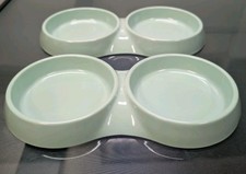 Harmony Melamine Double Bowl Base Pet Food Bowl 2 Pack