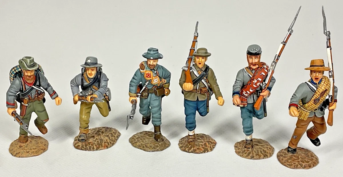 Frontline Figures - Lot 4 Soldats Britanniques Armée Des Indes - 1:32 Plomb Peint