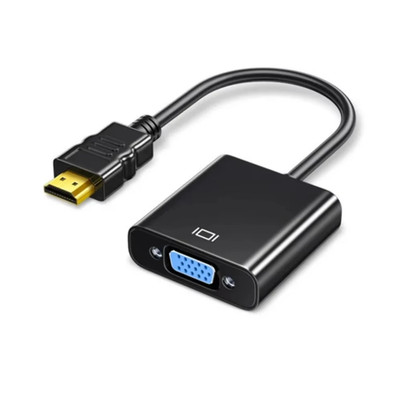 Hdmi-Compatible to VGA Adapter Cable 1080P HDMI to VGA Cable Digital Analog Conv