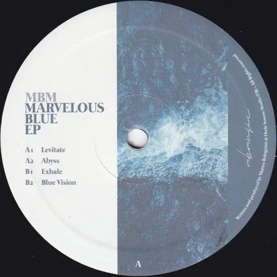 Mbm Marvelous Blue EP 180G Vinyl Single 12inch MBMUSIC Ltd.