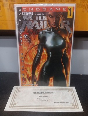Autograph Tomb Raider, Issue 25, Michael Turner Auto Nov 2002  Endgame  With CoA
