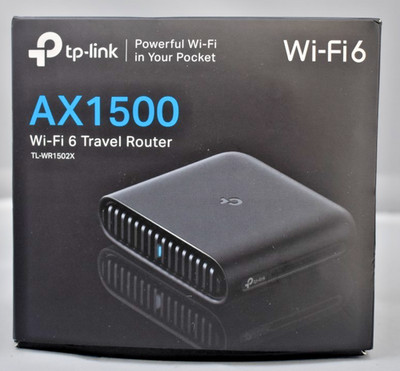 TP-Link TL-WR1502X AX1500 Wi-Fi 6 Travel Router Portable Hotspot USB-C