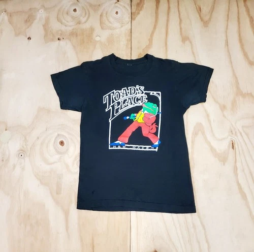 80s Toads Place Band List Shirt Rolling Stones Bob D 1980s vintage concert t-shirt, vintage, single stitch, B+ condition