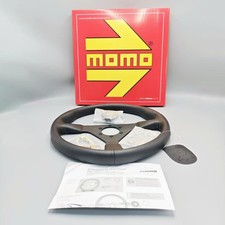 Momo Prototipo P5 Black Edition 350mm Steering Wheel Genuine Leather Momo Prototipo P5 Black Edition 350mm Steering Wheel Genuine Leather