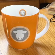 Herdy Sheep Orange Becher Fine Bone China Eng...