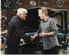JAY LENO signed 8x10 photo Last Man Standing with Tim Allen The Tonight Show