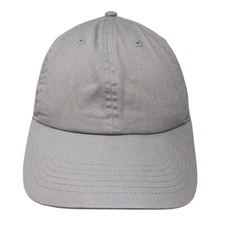 Gelante Slideback Hat Solid Gray One Size Adjustable Casual Blank