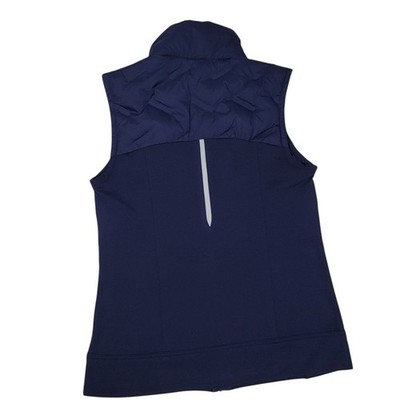 CALIA Cold Dash Run Vest Womens Size XS Blue Full Zip Quilted