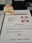 Willie Mays Autographed Baseball with Beckett Hologram & Letter of Authenticity