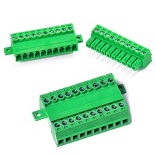 2 PCS 10 Pin 3.81mm Pitch Panel Mount Screw Terminal Block Phoenix 1628AWG