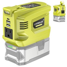 200W Power Inverter for Ryobi 18V, DC 18V to AC 110-120V Battery Inverter, Po...