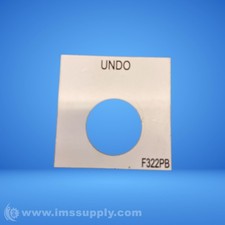 F322PB Undo Legend Plate FNIP