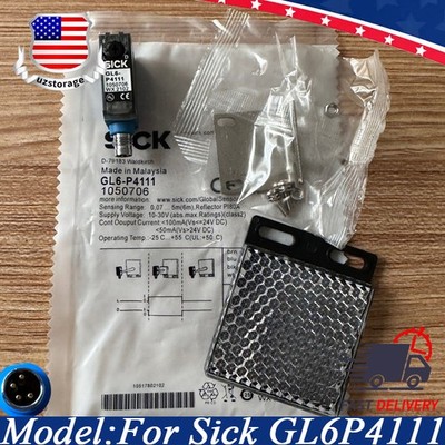 For Sick GL6P4111 GL6-P4111 1050706 10-30VDC 4PinPhotoelectric Sensor Switch  US