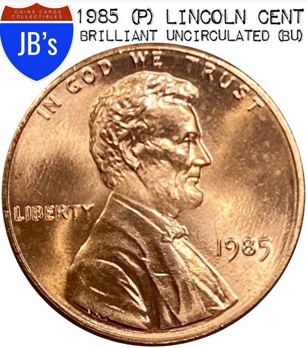 1985 (P) Lincoln Memorial Cent Penny 1c - BRILLIANT UNCIRCULATED (BU) - Bild 1 von 5