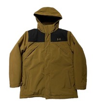 Under Armour Jacket Boys Large 3 IN 1 Brown Waterproof Shell with Puffer Liner