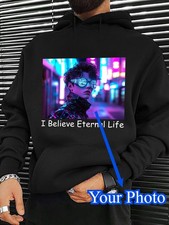 Custom Photo Hoodie - Personalized with Your Own Picture - Soft Pullover Hoodie