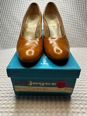 No.28 Vintage Joyce California Premier Camel Calf Leather Pumps Size 7.5A