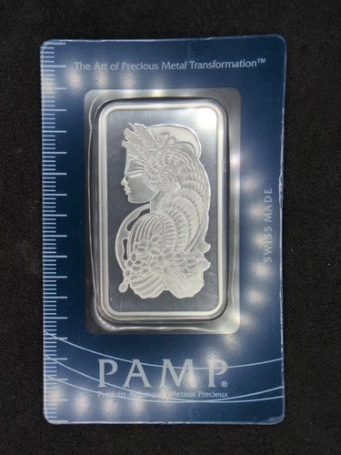 1 oz SILVER BAR PAMP LADY FORTUNA  .999 FINE Assay Sealed SUISSE