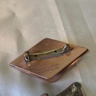 Vintage "Gret Barkin" copper Earrings and Brooch set signed — photo 7
