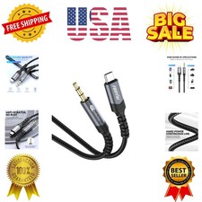 Type C to 3.5mm AUX Cord4FT Hi-Fi Stereo USB C to Aux Headphone Male Cord Car...